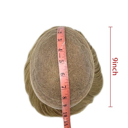 Miniatura 6 de Tupé para hombre, pieza de cabello humano real, suave, encaje suizo frontal, sistema de cabello para hombre, protesis capilar para hombre (8 x 10