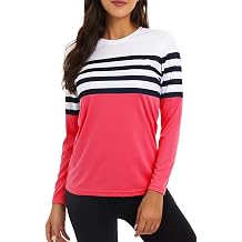 KINGFEN Womens UPF 50+ Sun Protection Quick Dry Shirts Hiking Long Sleeve Tops