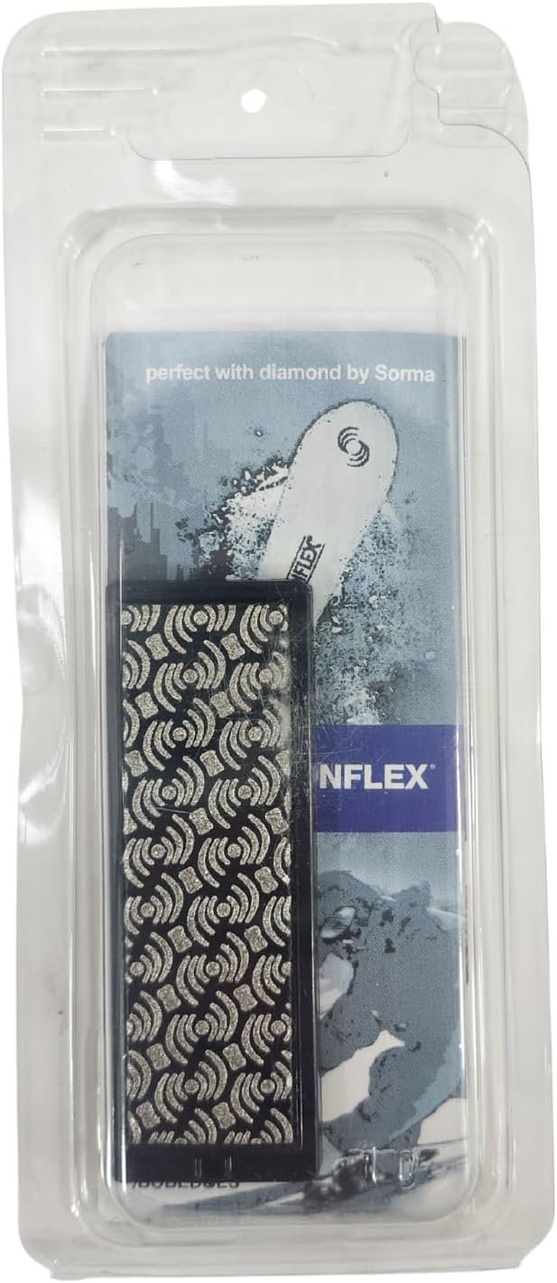 Moonflex Diamond Stone – 70mm Black 100 Grit – Ski & Snowboard Edge Tuning File, Coarse Grit Diamond Stone for Burr Removal, Ski Diamond File for Professional or DIY Tuning