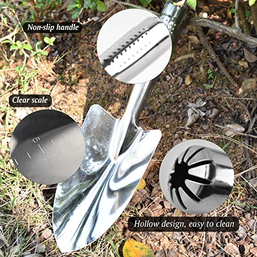 Garden Trowel Hand Shovel for Gardening, Mini Hand Trowel Garden Tool, Stainless Steel Gardening Hand Tools, Small Spade Shovel for Planting Transplanting Weeding Moving and Smoothing Digging (1)