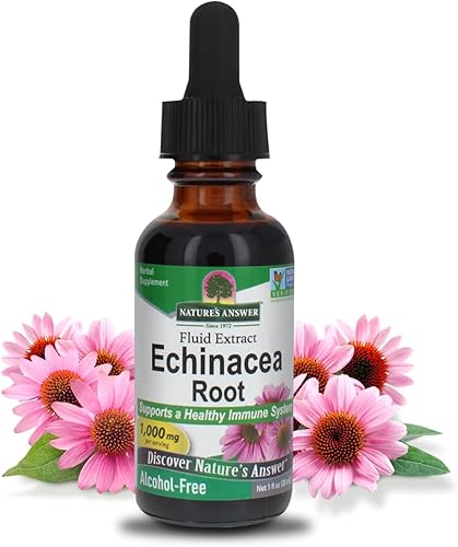 Nature's Answer Extracto sin alcohol de equinácea, 1 onza líquida, promueve el bienestar general, refuerzo inmunológico natural, reductor