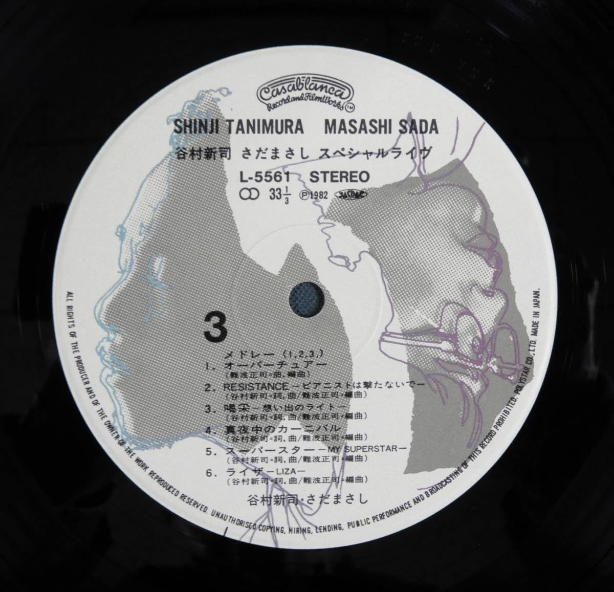 Amazon.co.jp: 夢ライブ谷村新司さだまさしスペシャルライブ2LP