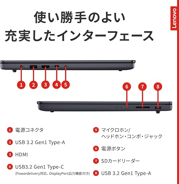 Lenovo ノートパソコン パソコン IdeaPad Slim 3 15.3インチ AMD Ryzen™ 7 7735HS メモリ16GB SSD512GB Microsoft 365試用版 Windows11 バッテリー駆動17.4時間 重量1.59kg ルナグレー 83K700H7JP ノートPC - 3