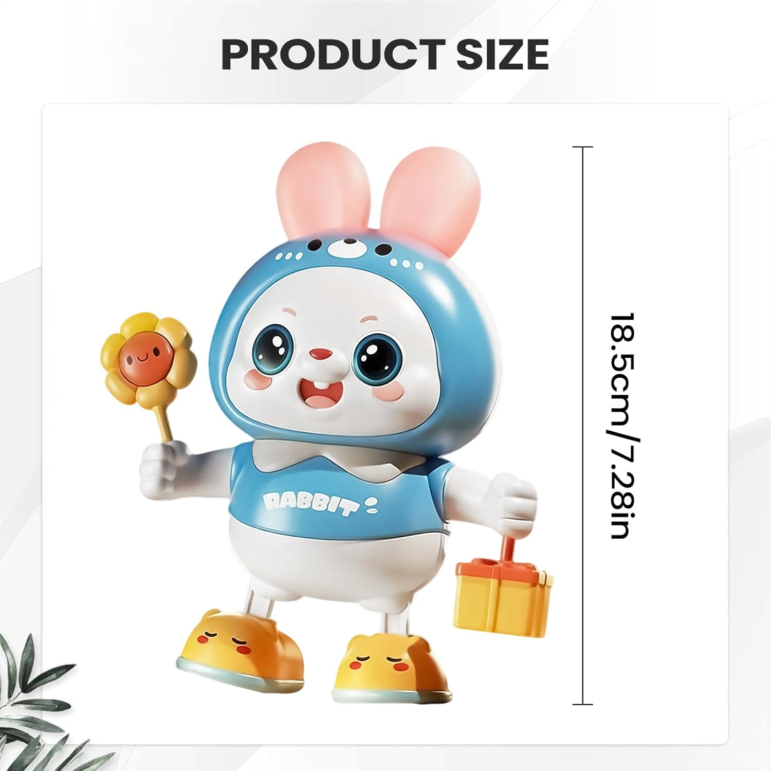 Interactive Bunny Toy - Electric Dancing Pet | Musical Educational Toy for Head Lifting Training Boys Girls Children Bedside Bedroom Bookshelf Playtime Entertainment