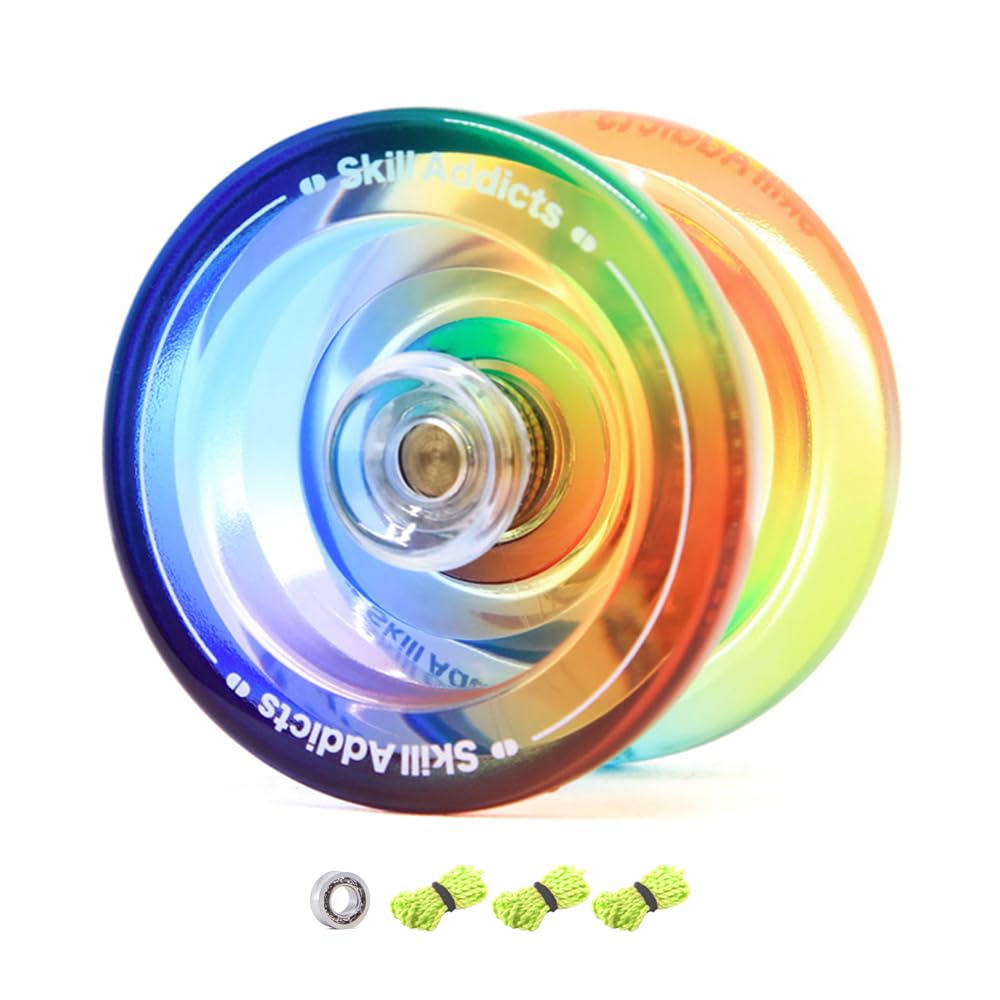 SkillAddicts Regenbogen JoJo - Responsives Trick-JoJo für Kinder