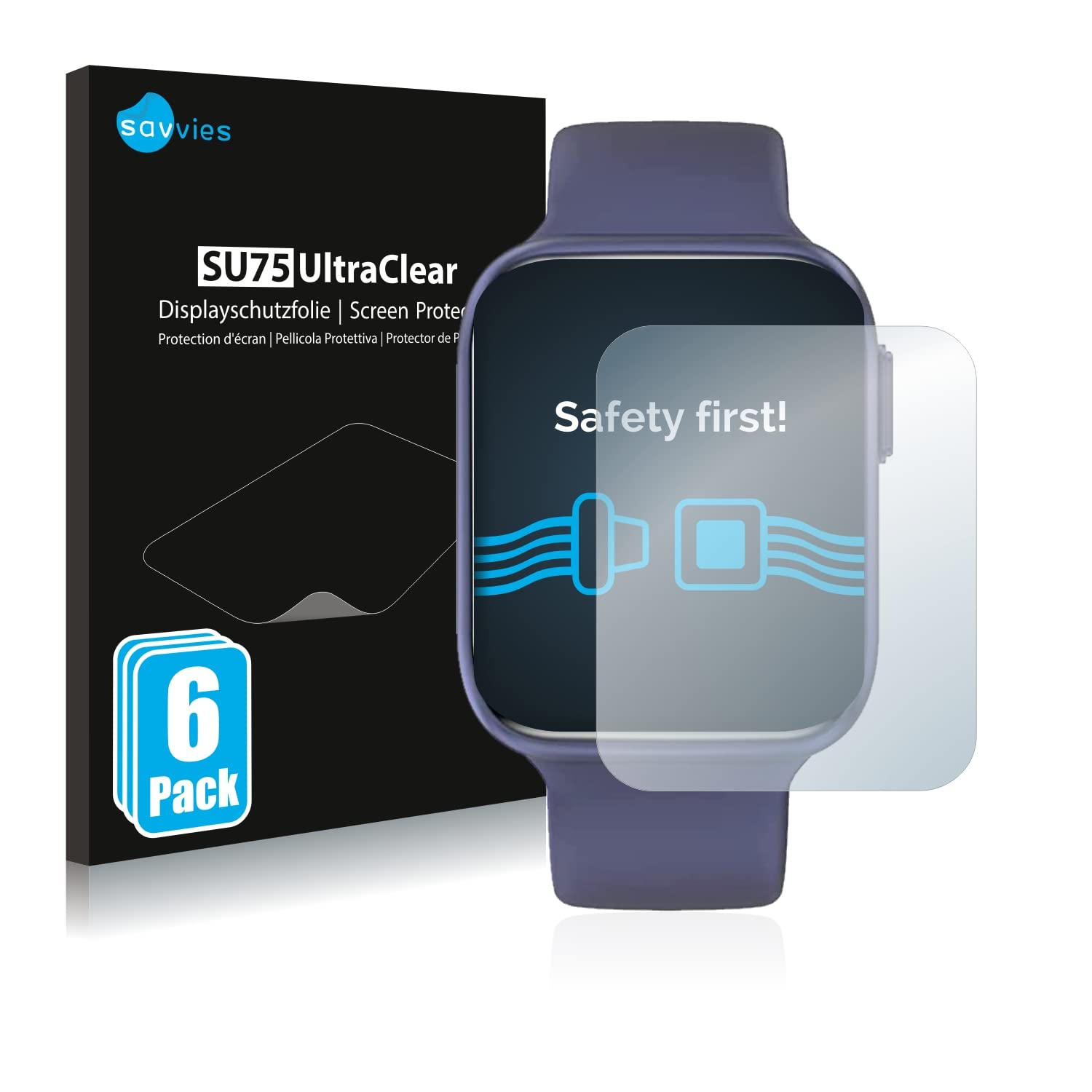 Savvies 6 Pack Screen Protector compatible with Bribejat BT3 Protection Film Clear