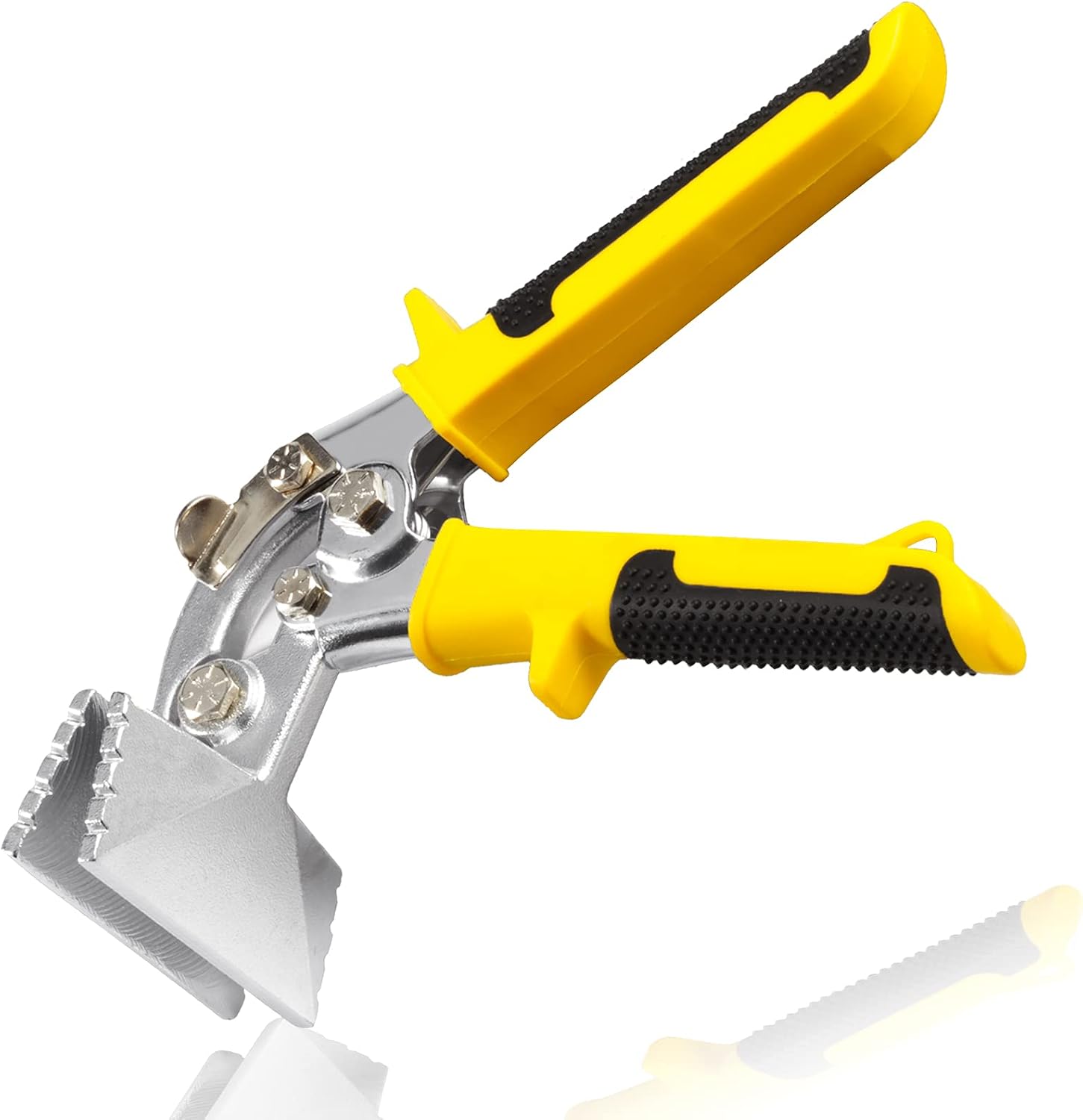 3 Inch Sheet Metal Hand Seamer Straight Jaw Sheet Metal Bender Tools with Ergonomic TPR Handle, Heavy Duty Metals Bending Pliers for Bending, Seaming and Flattening Metals Hand Tool