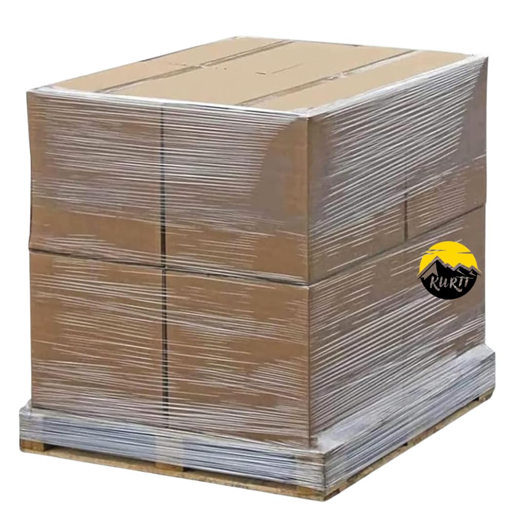 KURTT Stretchfolie transparent 500mm 23my 6x 2kg Verpackungsfolie auf Rolle