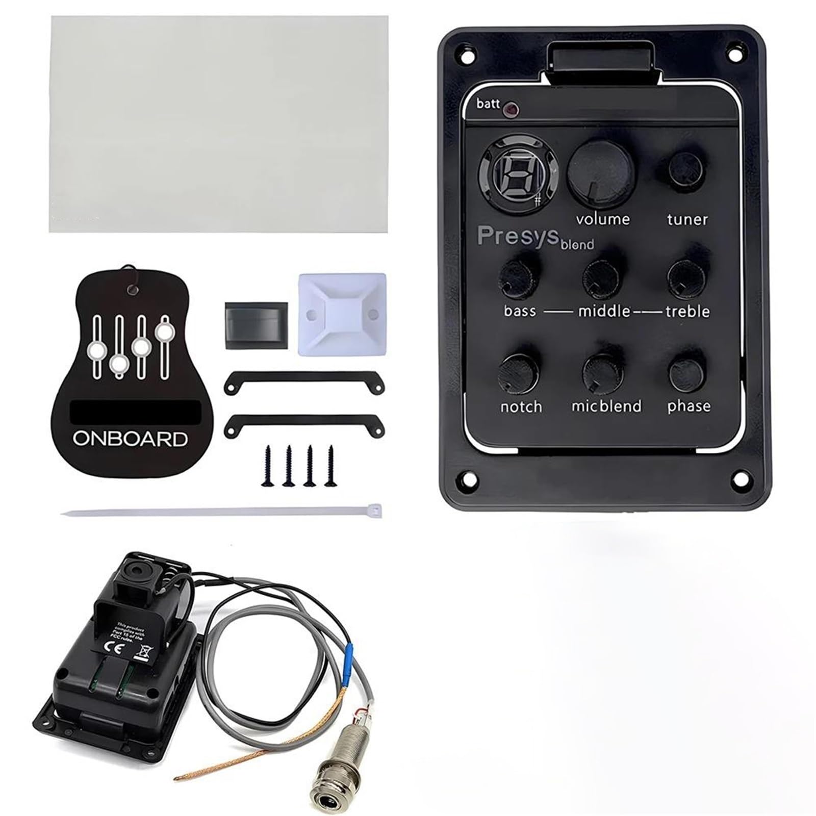 Przetwornik Do Gitary Gitara Akustyczna Pickup Electric Box Korektor Dla Przedwzmacniacza EQ Tuner Wzmacniacz Gitarowy
