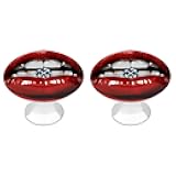 FodPand 2 Pack Cabinet Knobs for Dresser, Round Red Lips with Diamond Drawer Knob for Kitchen, Personalized Cabinet Pulls with Screws for Bathroom, Drawers Handles for Living Room