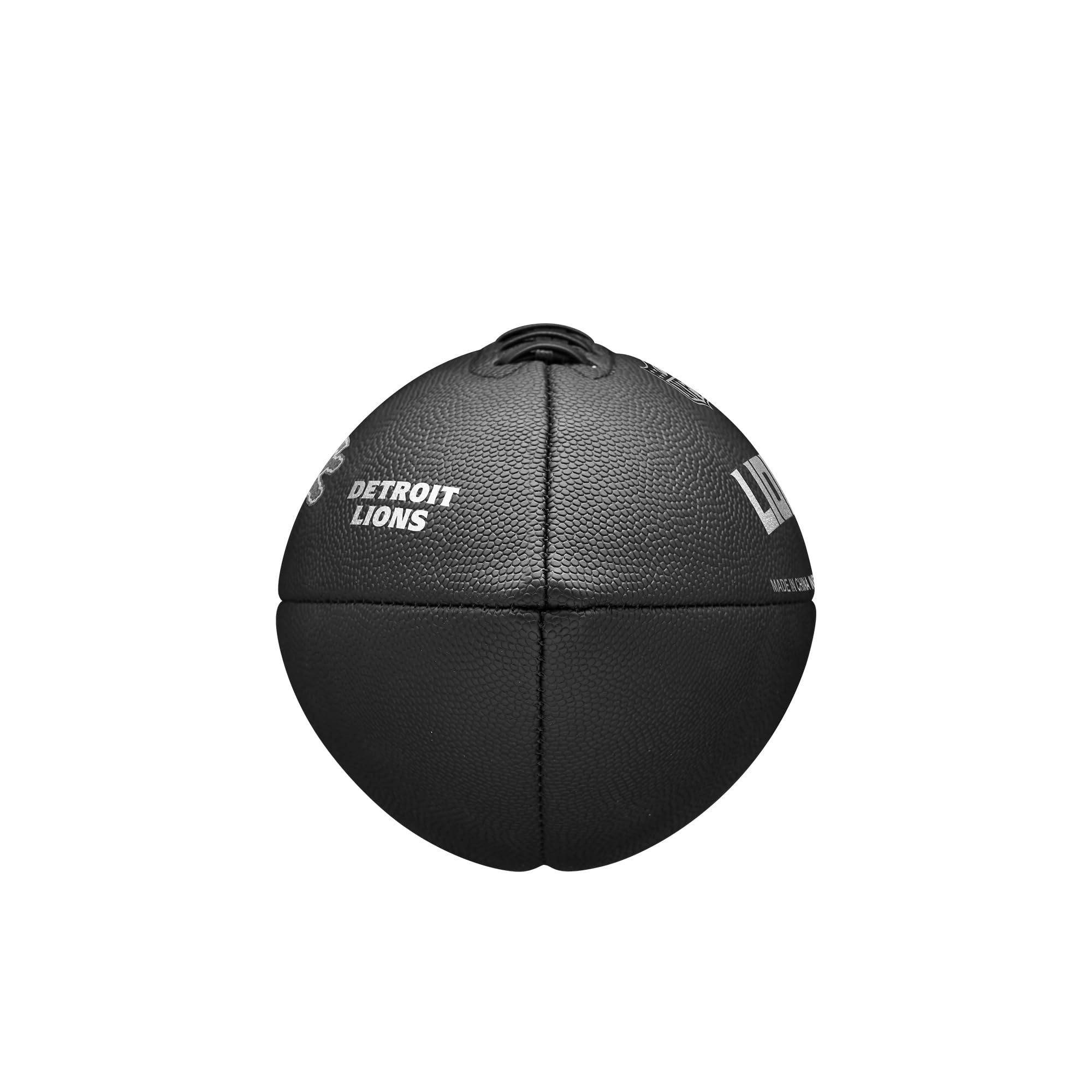 Wilson NFL Team Metallic Premiere Ballon de Football Taille Officielle Detroit Lions