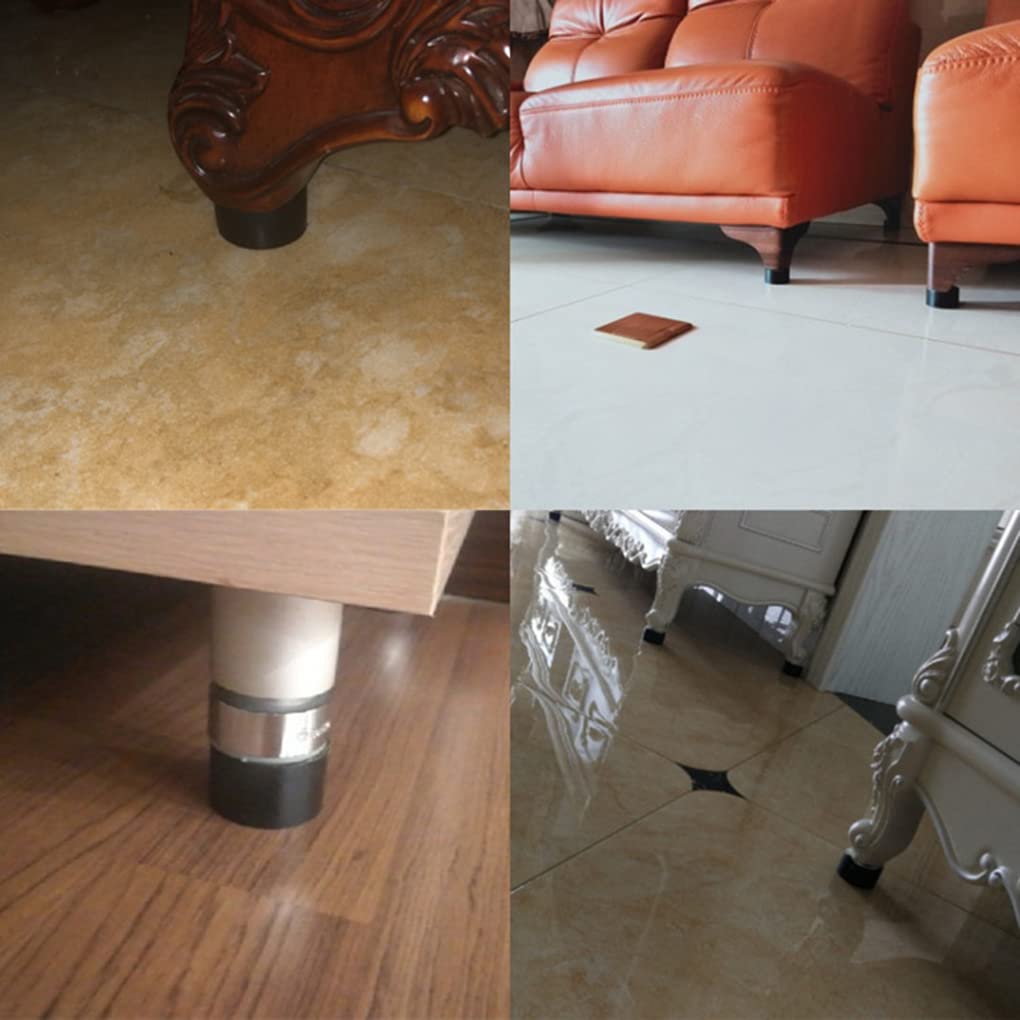 4 stuks meubelpoten zelfklevende meubelpoten rubber materiaal tafelvoetkussens blok bedpoten hoogte tv-kast verhoogde salontafel bankpoten hoog blok theetafel meubels verhoogde kussens (D 70 mm x H 30