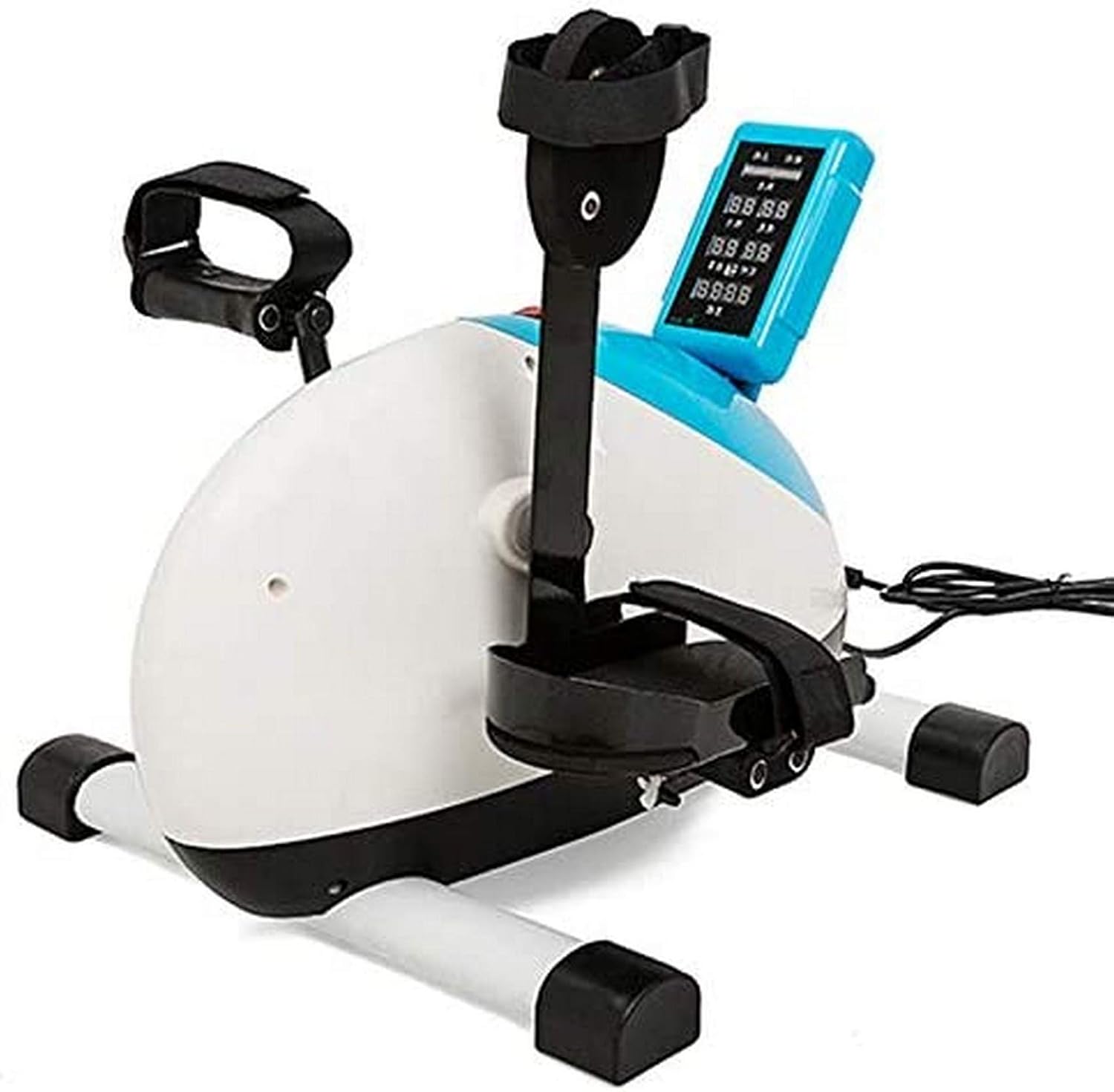 Mini Exercise Bike Magnetic Mini Cycle Pedal Exerciser Office Home Under Desk Bike with LCD Display for Leg/Arm,Mini Bike Elderly Bicycle Exerciser,C