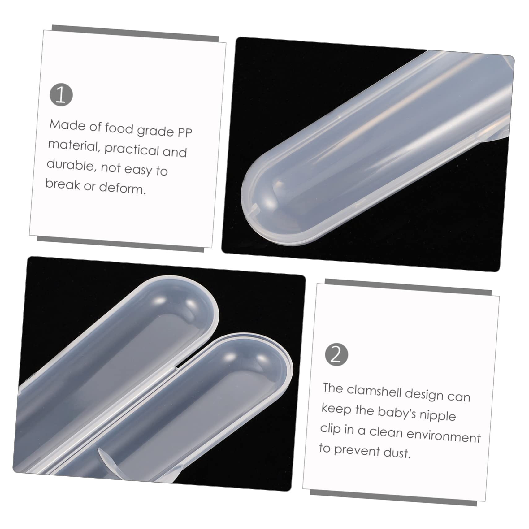 Toddmomy 3sets Baby Feeding Spoon Fork Case Sturdy Pp Material Box for Boys and Girls 6pcs*3