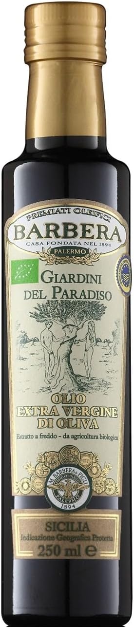 Barbera "Giardini Del Paradiso" Organic Extra Virgin Olive Oil 8.45 fl oz 250 ml 1 Bottle