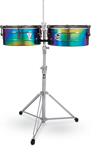 Miniatura 6 de Latin Percussion Tony Succar Signature Timbale - Rainbow Chrome - Hardware cromado negro