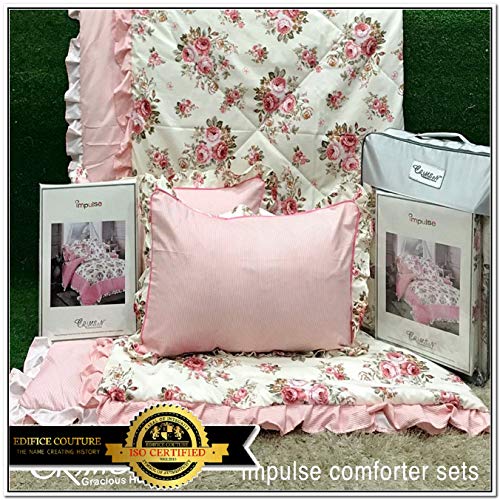 Edifice Couture Cotton Kids Cotton Bedsheet - Coral (68_ph_dbl_bdsht_Set_4-Coral)