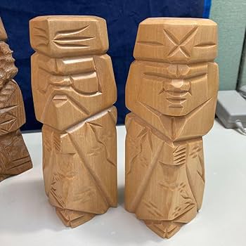 アイヌ   木彫り   置物 木彫り置物 アイヌ Amazon.co.jp: 全長約30.5cm｜北海道アイヌ