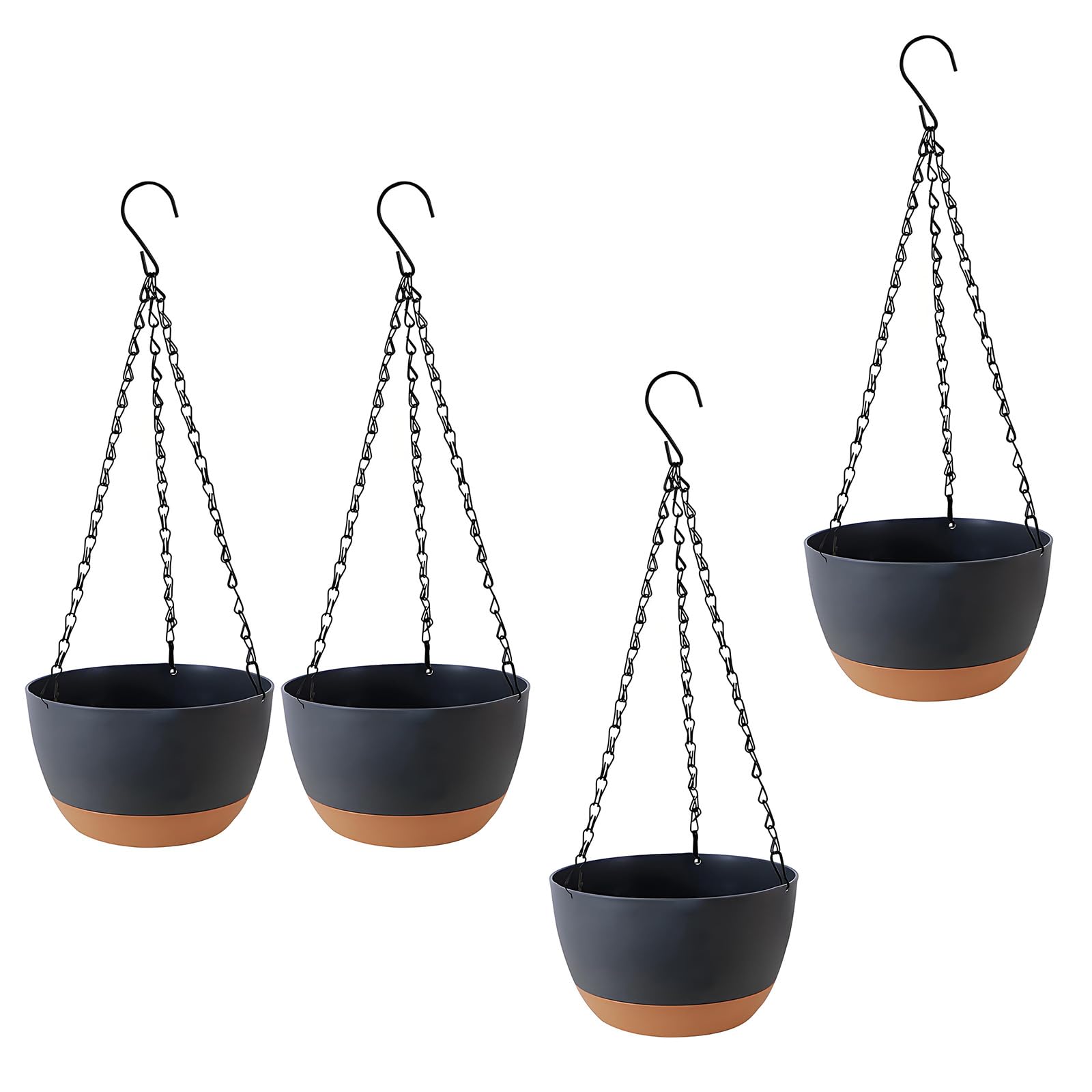 Piceioep 4Pcs Resin Hanging Succulents Plant Flowerpot Personality Large Hanging Flower Container Indoor Plant Container Sunproof Planter