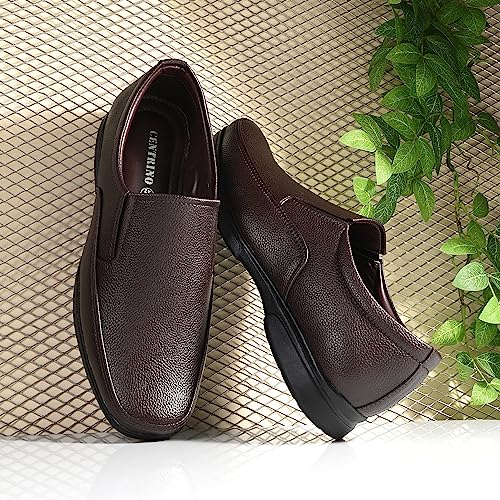 Image of Centrino Mens Uniform Dress Shoe | Versatile Comfort and Quality | Perfect for Casual and Formal Wear | Premium Craftsmanship, Simple Yet Elegant Design Tan Formal Shoe for Mens (64041)