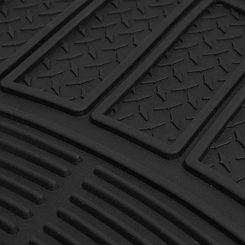 Miniatura 5 de BDK ProLiner Diamond Grid - 3 alfombrillas de goma resistentes para automóvil, SUV, camioneta y camión, protección para todo tipo de clima, ajuste