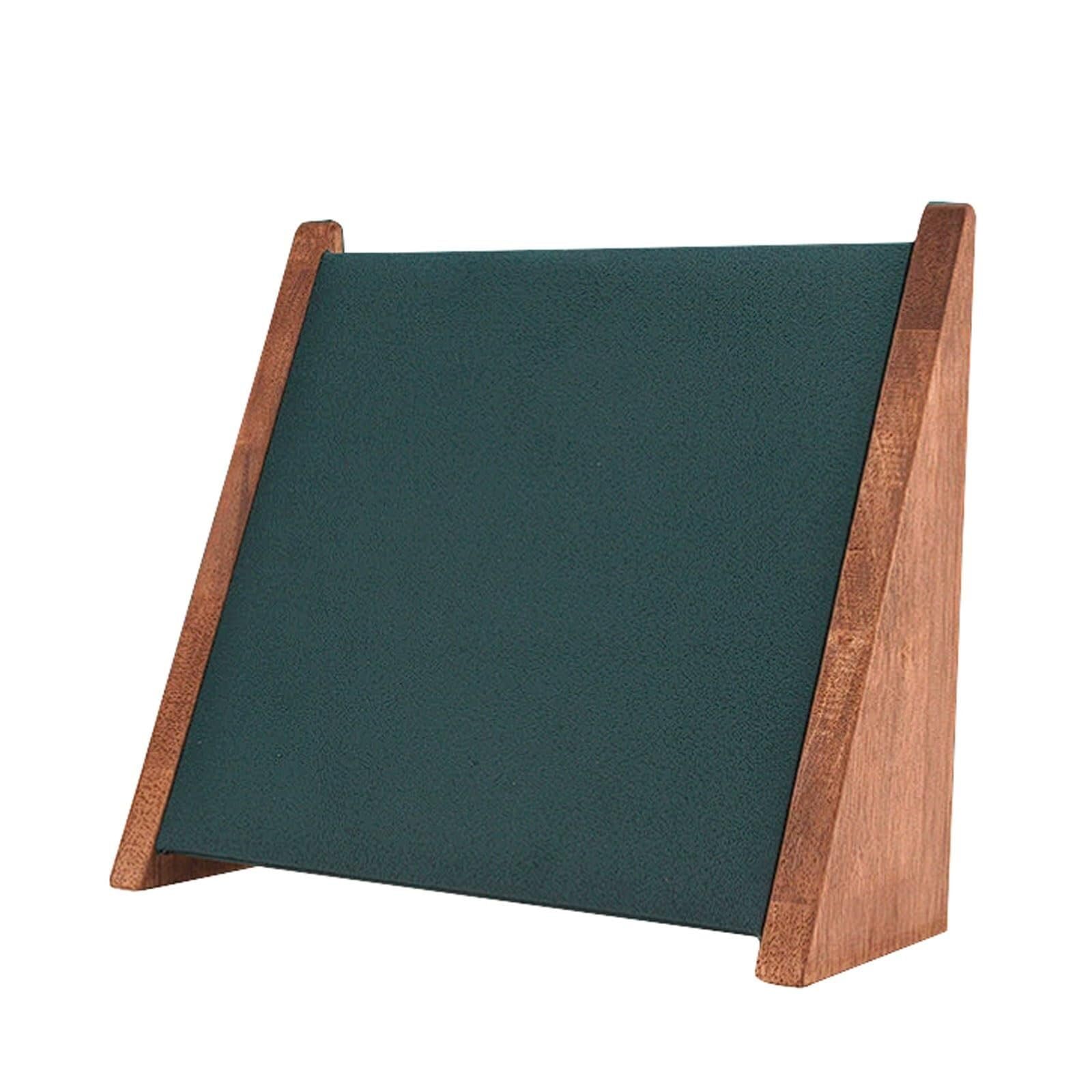WxuuLTGJR Triangle Jewelry Display Stand Suede Jewelry Easel Stand Velvet Necklace Organizer Tree Storage Tower Rack Strings Showcase Holder(Dark Green)