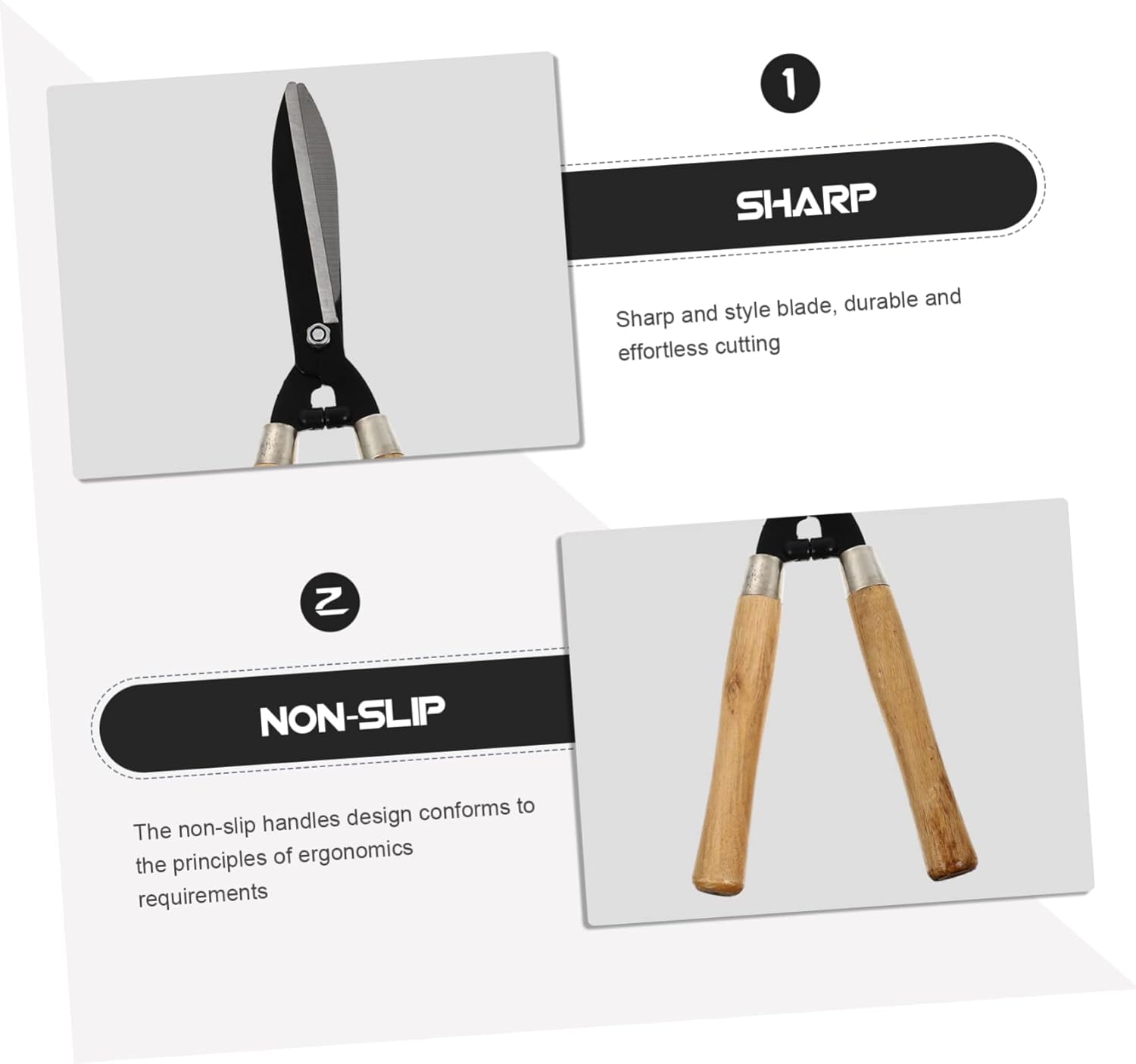 High Carbon Steel Pruning Shears Garden Clippers Hedge Trimmer Plant Shears Fence Scissors