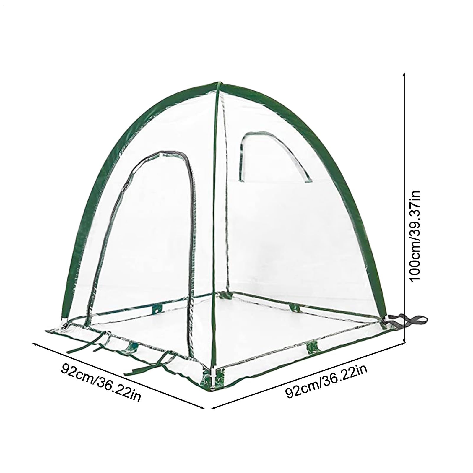 Serra portatile – Copertura, compatto per piante, tenda di protezione | trasparente, cupola di supporto per la crescita del giardino, recinzione da giardinaggio leggera | copertura durevole con