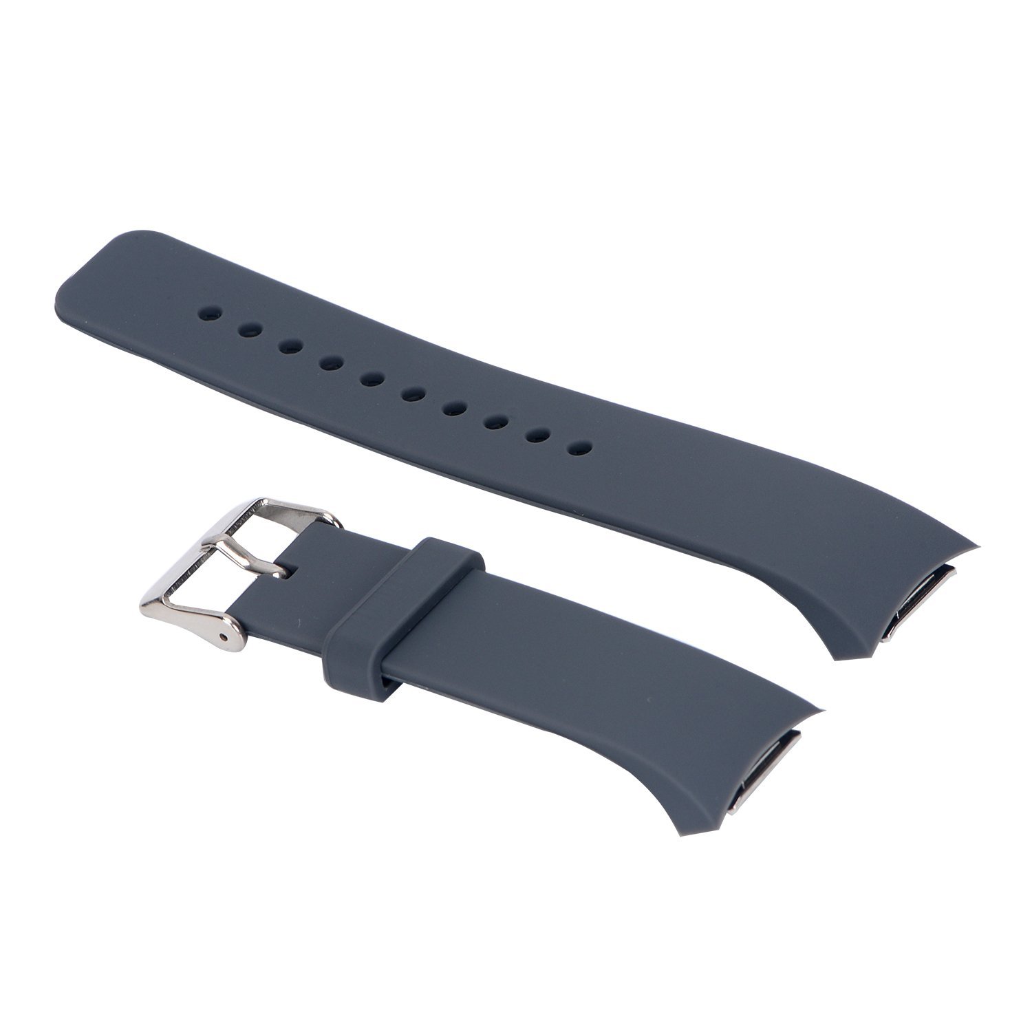 Sport Silicone Armband Wristband Watchband Strap for Samsung Gear S2 Gray-image-9