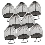 HOMSFOU 8個アウトドア用コーン収納バッグ メッシュポーチ付き コンパクト