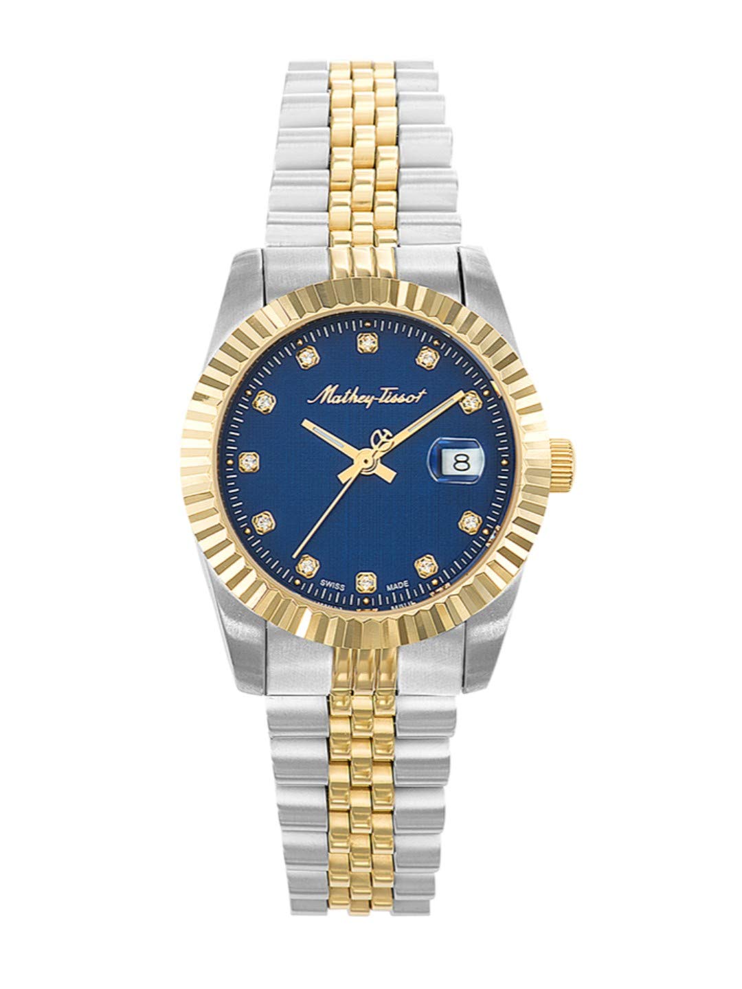 Mathey-Tissot Stainless Steel Analog Blue Dial Women Watch-D810Bbu, Multi-Color Band (B07K6YNHB8) Amazon Price History, Amazon Price Tracker