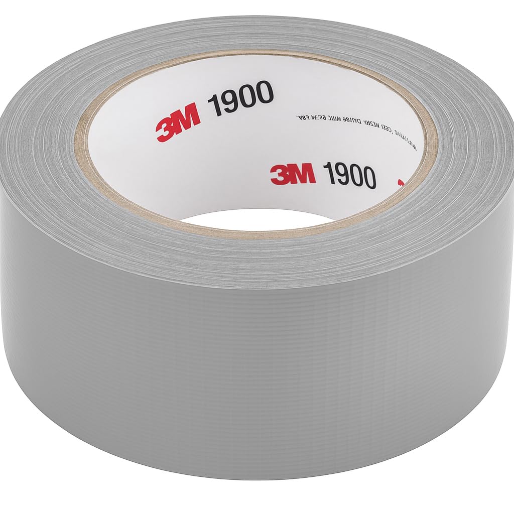 Dpm tapes - 1900 Duct Tape - Nastro Americano Telato Extra Forte per Riparazioni, Fissaggio, Imballaggio, Sigillatura, Emergenze, Tutti gli utilizzi - Per interni ed esterni - 50 mm x 50 m (Grigio)