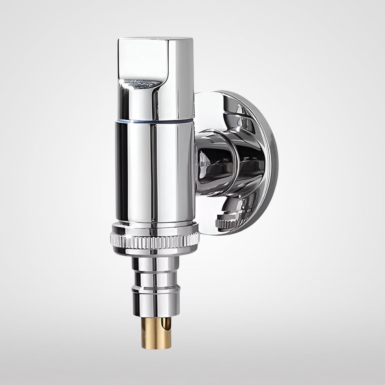 Spazio SmartBuy Washing Tap Silver|Laundry Faucet | Washing Machine Facuet (Pack of 1) for Washing Machine/Bathroom Taps with Wall Flange Nozzle Cock Faucet