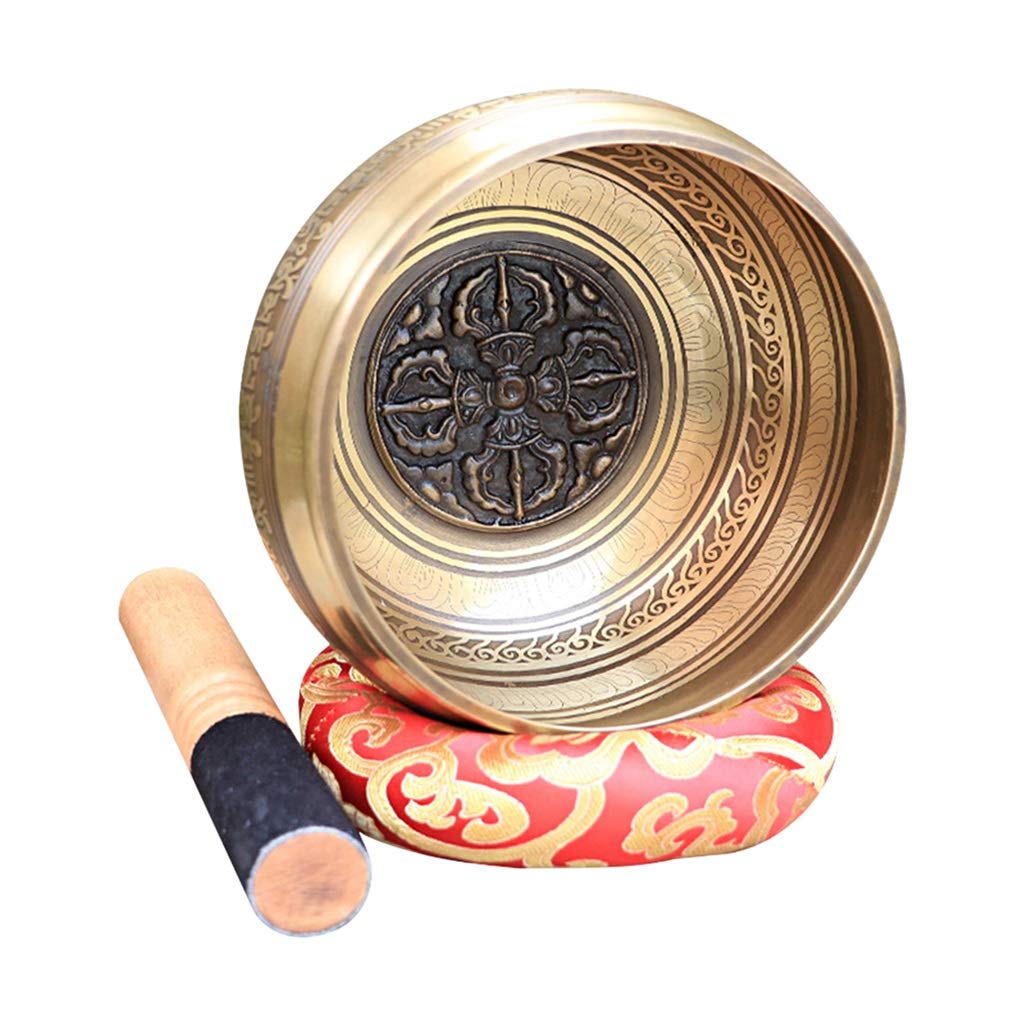 Set di Campane tibetane in Lega, Regalo Fatto a Mano, per Meditazione, rilassamento e Yoga