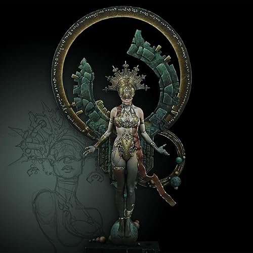 1/18 Ancient Fantasy Warrior Stand Resina Figura Modelo Kit Sin Ensamblar Sin Pintar