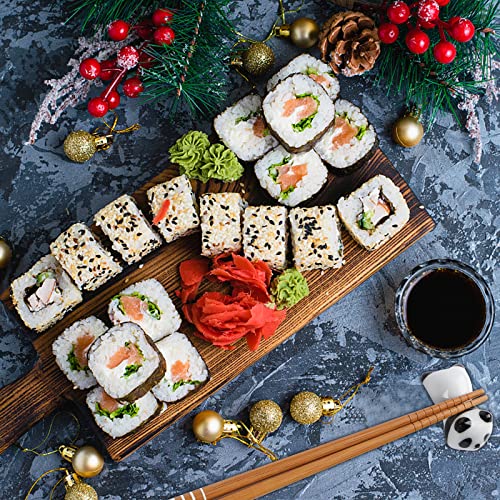 Panda Ceramic Chopsticks Holder, Bamboo Shape Alloy Chopsticks Gift Set, Reusable Chinese Style, Classic Style in Elegant Box Gift Box (2 Pairs) - Image 4