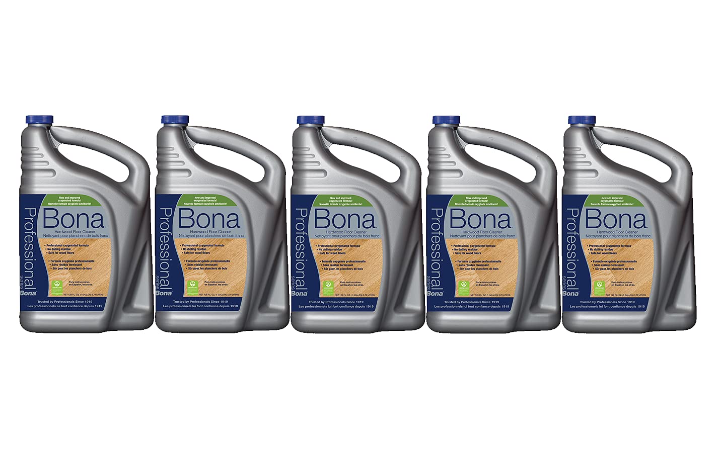 Bona Hardwood Floor Cleaner Refill, 128 oz, 5 Pack