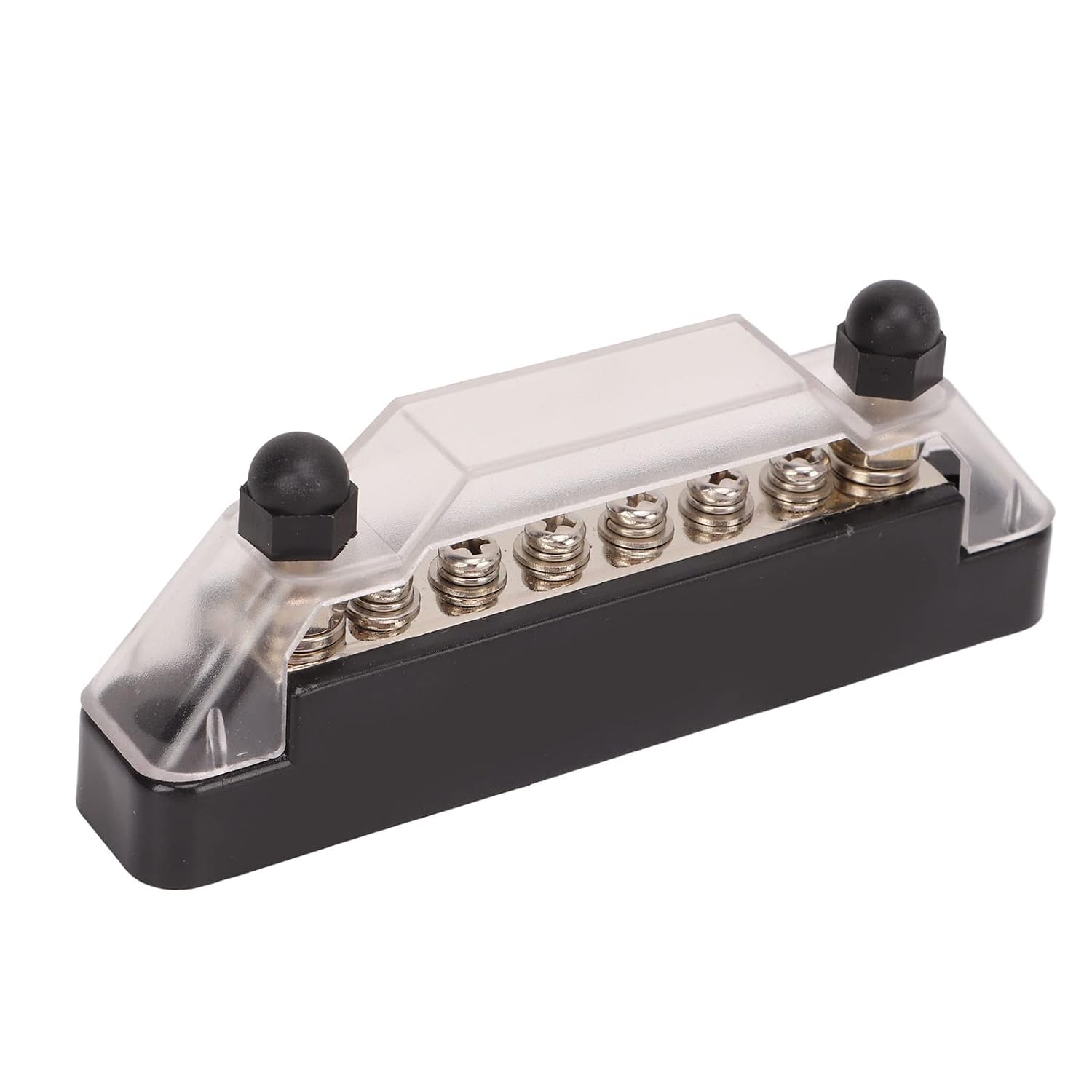 2 Pcs 6 Post Power Distribution Block, 12 48V 150A Circuit fuze Holder, Brass Material for Low, Ideal for Automotive Car Audio Solar Marine Use, Rugged Housing for Dur