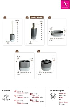 Reve Banyo Setİ 5 ParÇa