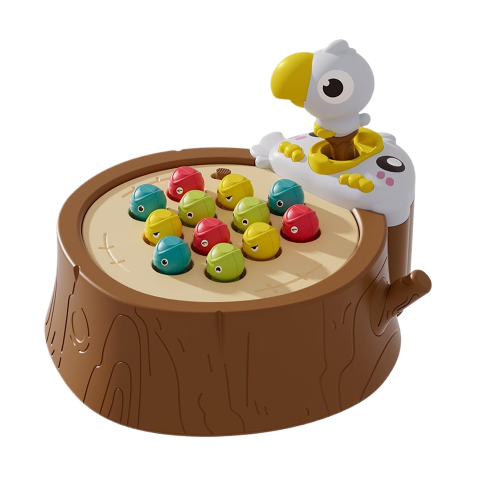 Jouet éducatif sensoriel woodpecker pour occuper les enfants en douceur