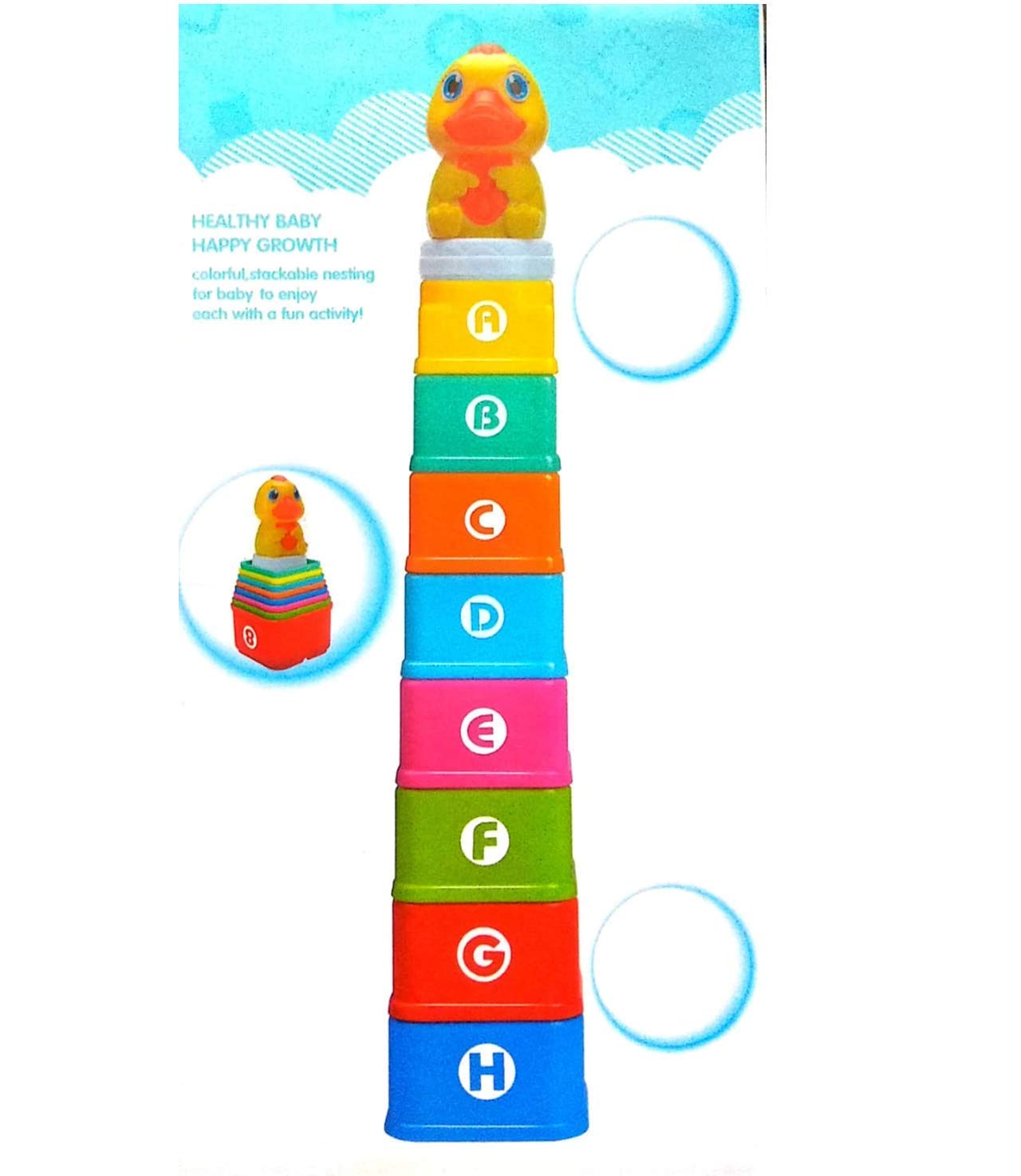 Storio Plastic Rattles, Teethers and Chu Animal Shape Bath Toy Set for Babies/Infants (15 Piece, Multicolor)