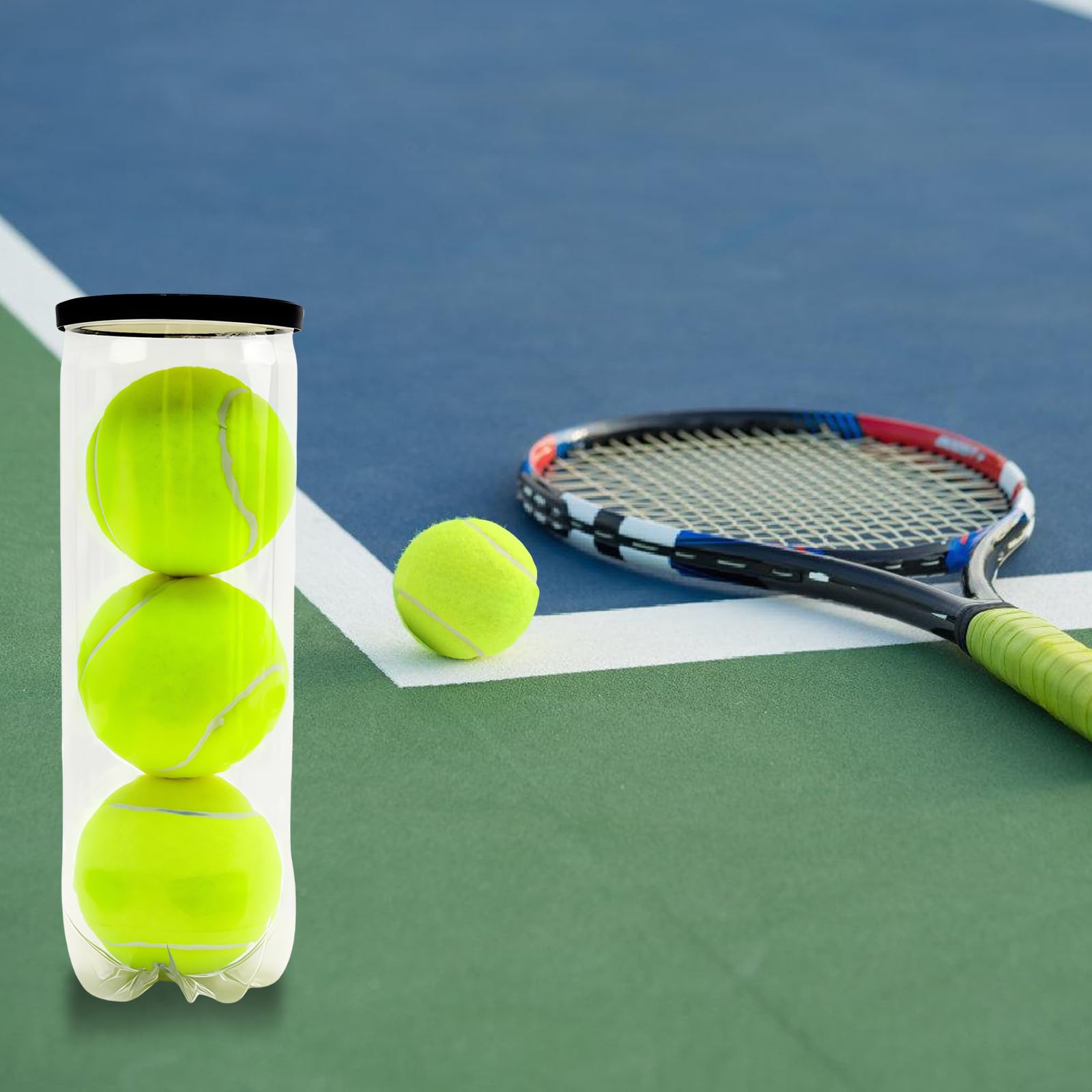 9 palline da tennis Stage1, palline da allenamento 25%, riduzione pressione, per principianti, tennis, allenamento bambini, animali domestici, verde