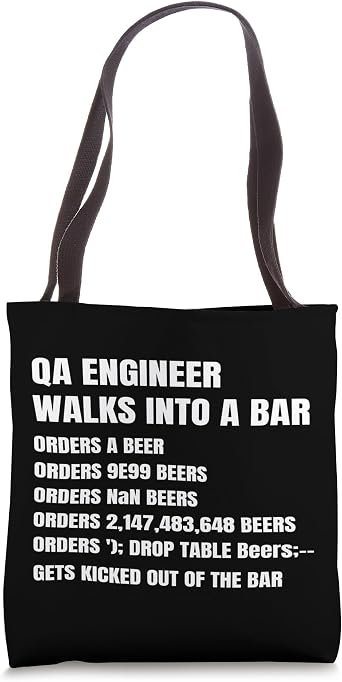 QA Engineer Joke Software Assurance Engineer Humor Tote Bag