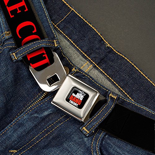 Cinturón de seguridad Buckle-Down Atom de 20-36 pulgadas ajustable rojo 2