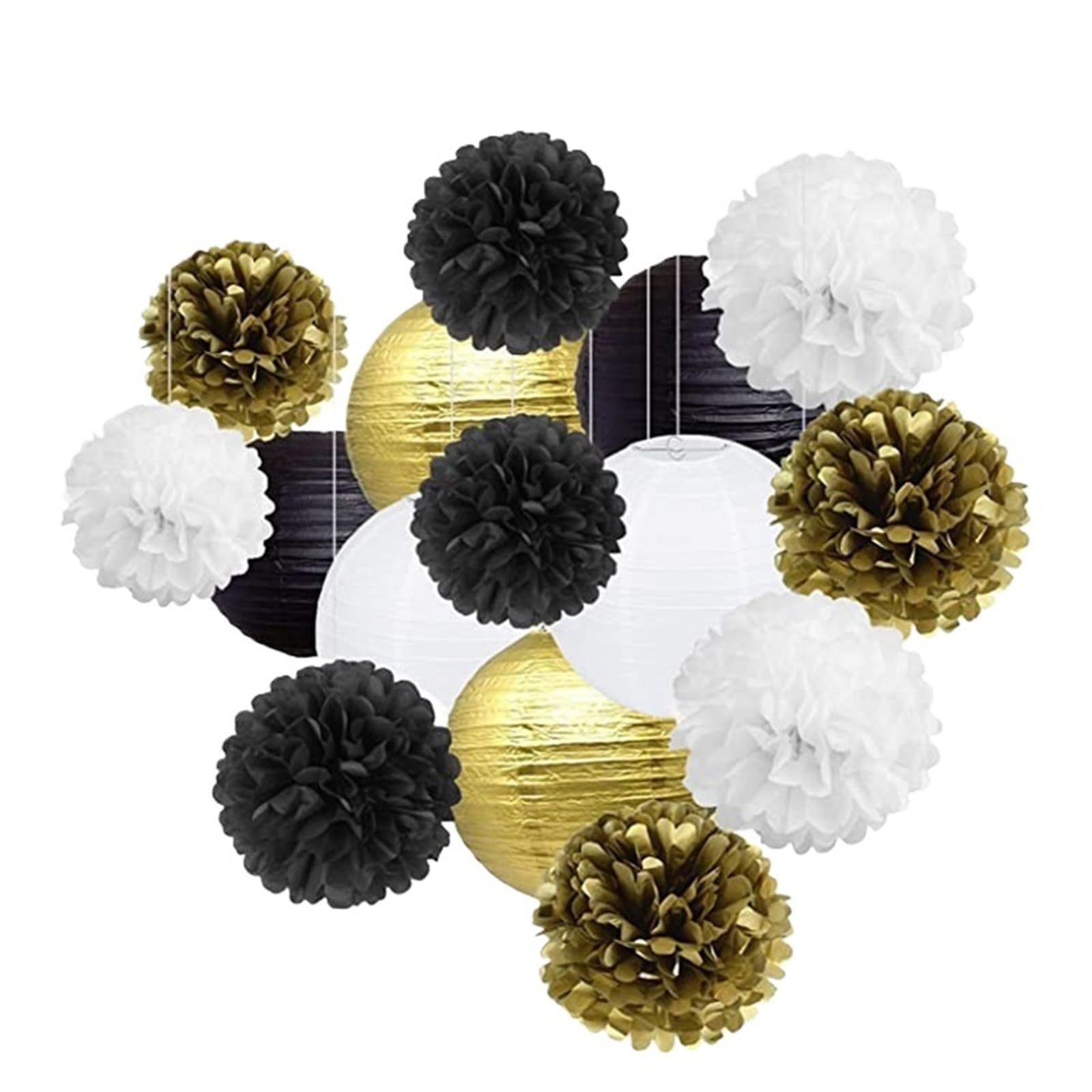 Paper Pompom Round Paper Ball Lantern Pom Poms