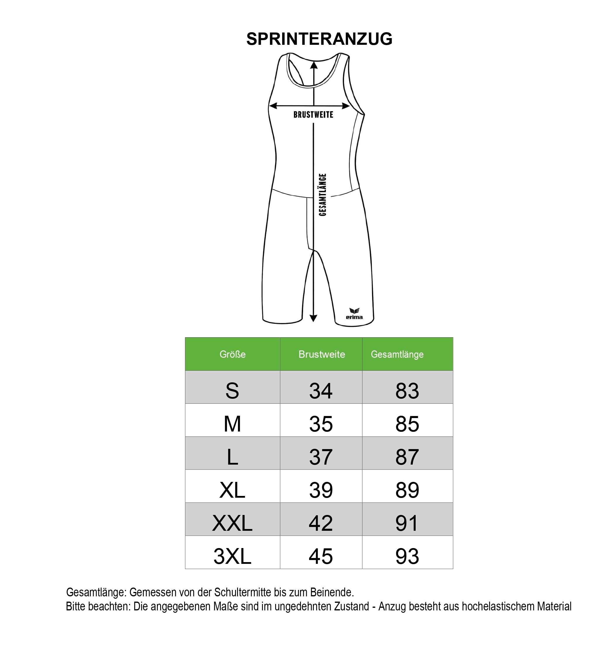 erima Racing 2.0 Traje de Running Unisex adulto (Pack de 1)