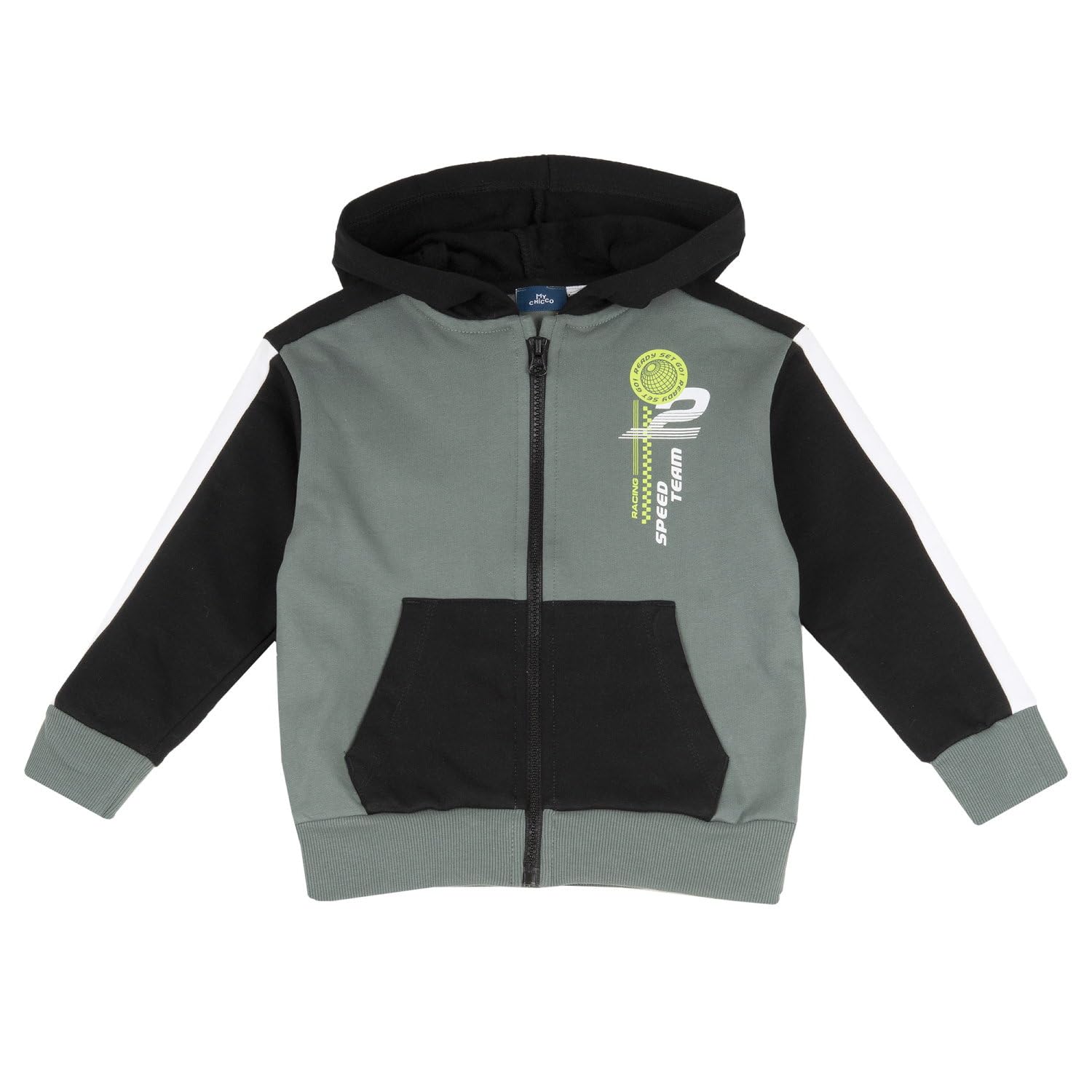 Chicco, Chándal Niño con Sudadera y Pantalones Largos, Fabricado en Suave Tejido de Felpa, Conjunto Cómodo y a la Moda, Ropa para Bebé, Designed in Italy