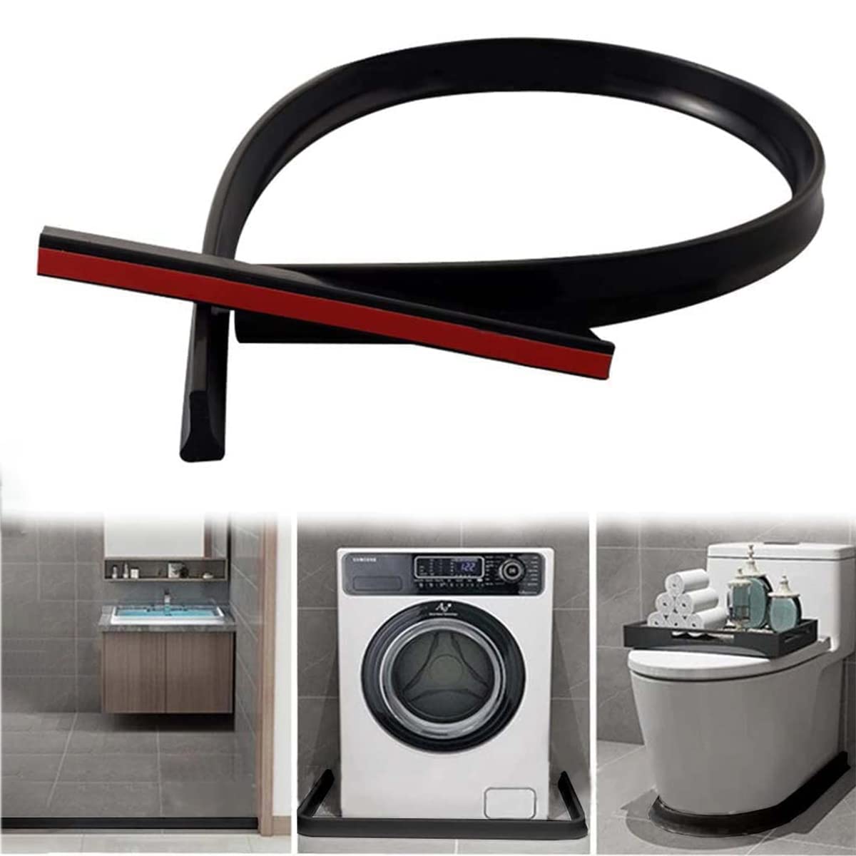 Buy Xspring Shower Threshold, 100cm Collapsible Shower Water Guard