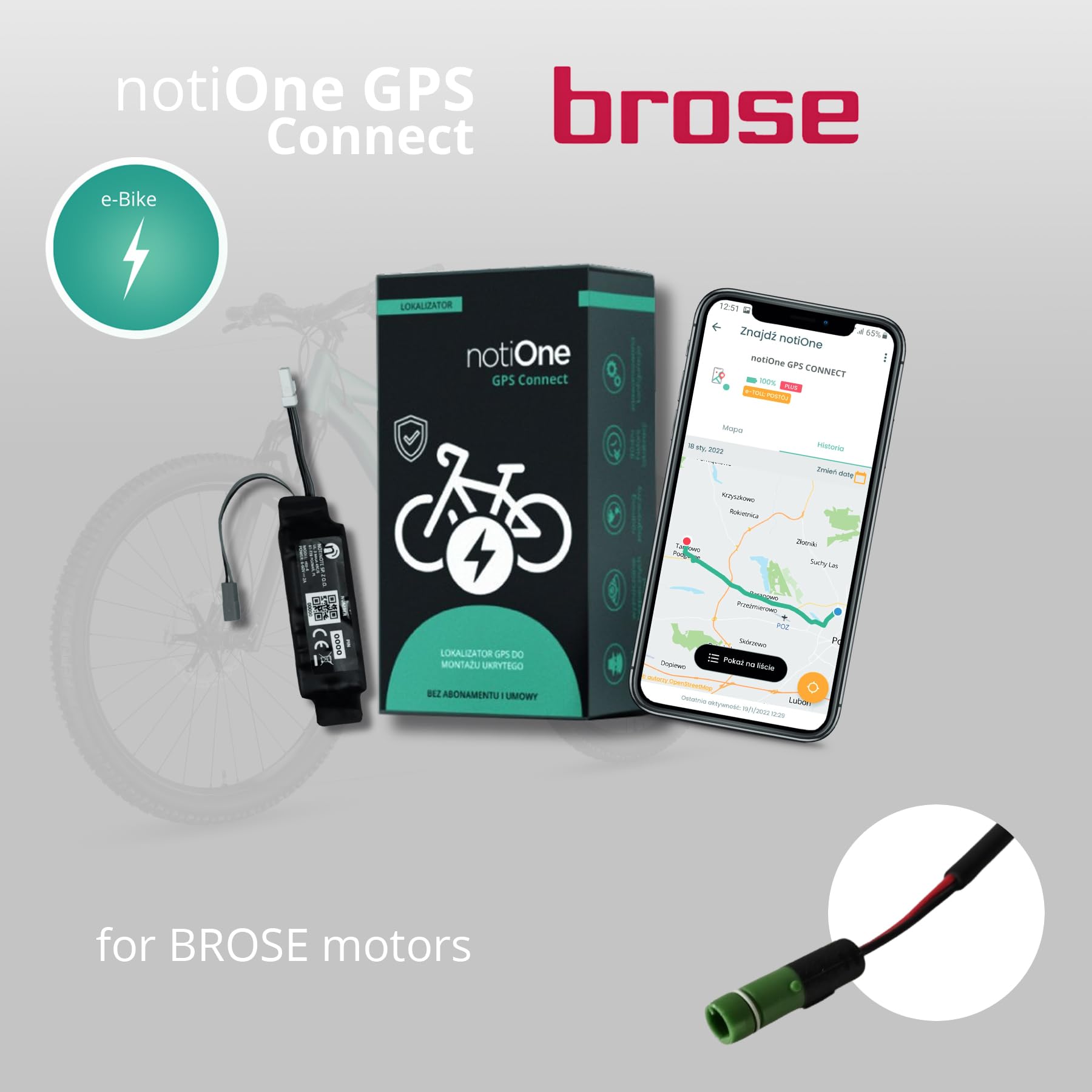 Tracker gps per bici Compatibile con motore BROSE, Specialized | Monitoraggio in Tempo Reale, Geofencing e Antifurto, Roaming | Prodotto in Europa