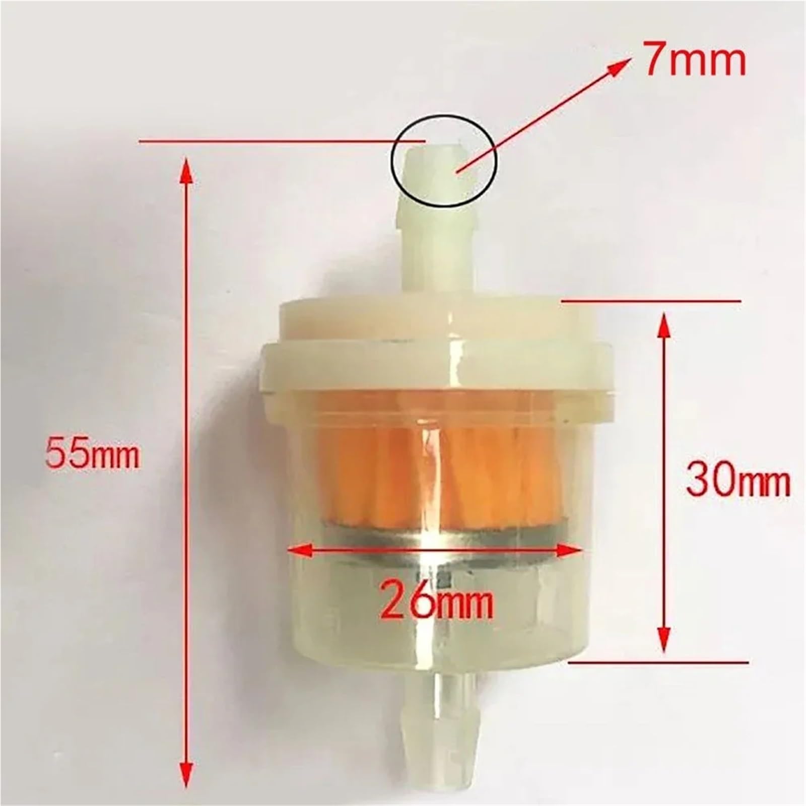 Filtr olejowy Rury filtra oleju samochodowego Uniwersalne rzędowe paliwo gazowe 7MM(24pcs)